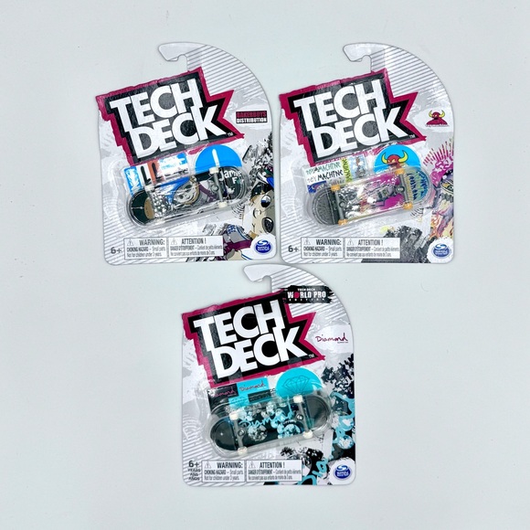 3 Tech Deck Jamie Big Boy Foy, Toy Machine, and Diamond Supply Co - Picture 2 of 9